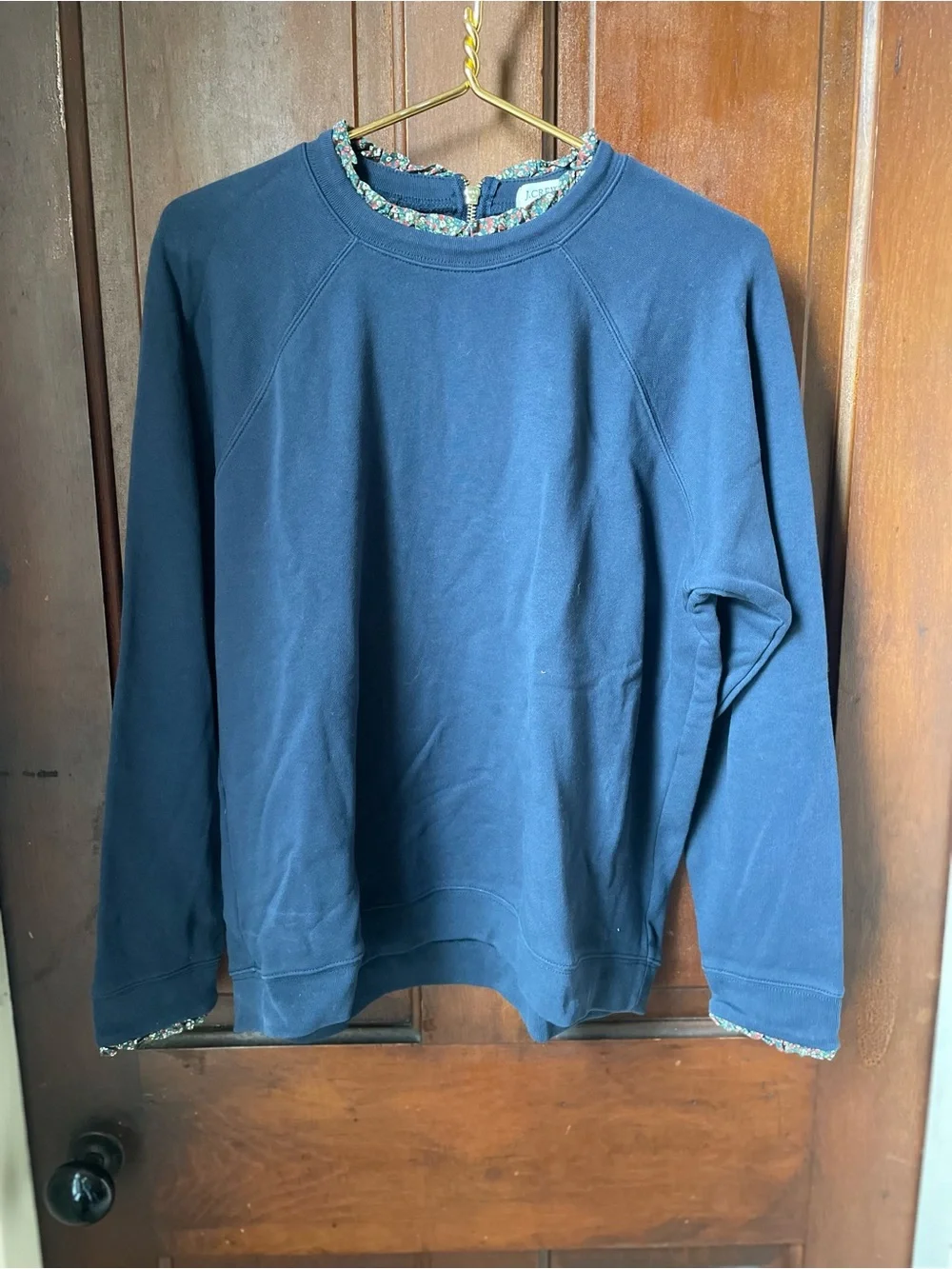 J. Crew women's extra large blue sweatshirt